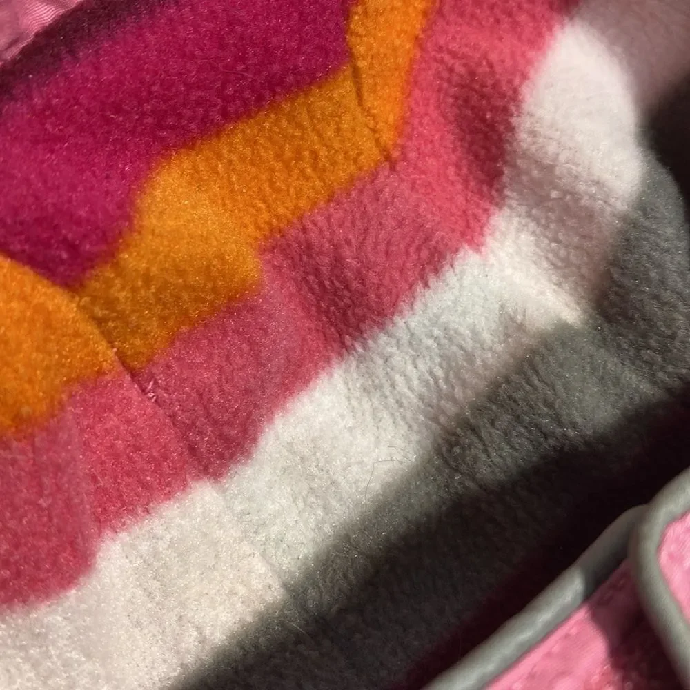 Fleece Lined Pink Reflective Dog Jacket Coat